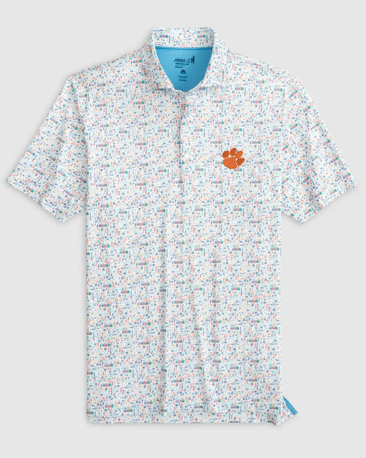 Clemson Sweet Carolinas Printed Jersey Performance Polo