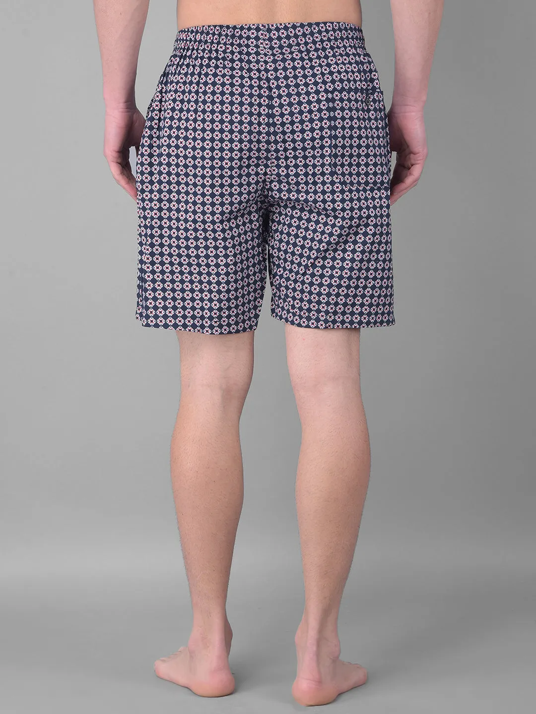 COBB NAVY RED PRINTED SHORTS