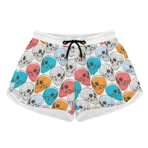 Colorful Skull Heads Casual Shorts