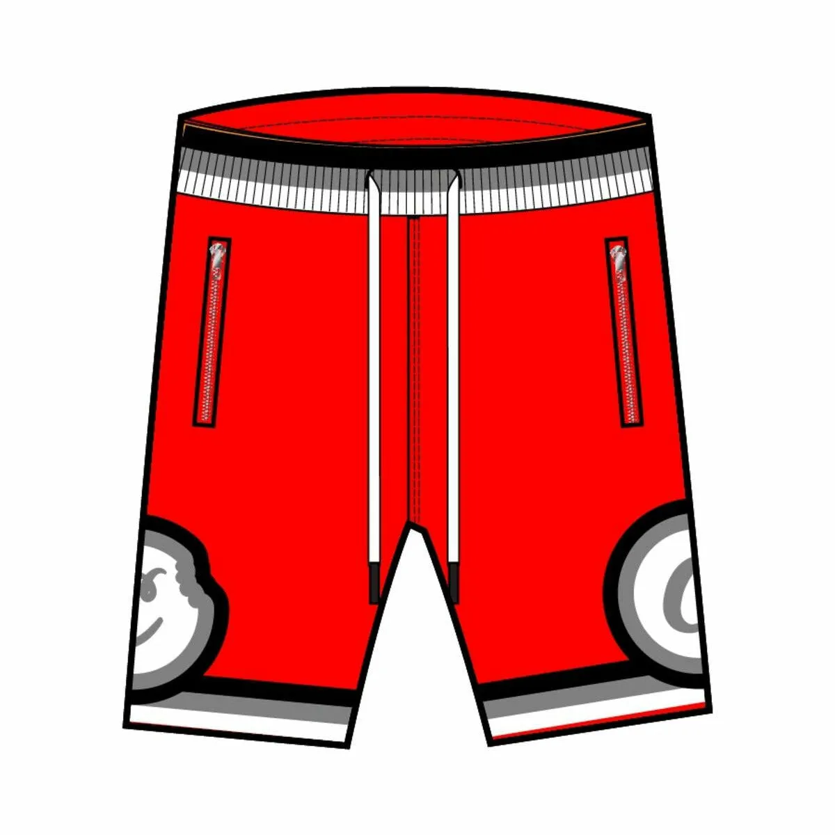 Cookies Puttin In Work Red Mesh Shorts (1558B6110)