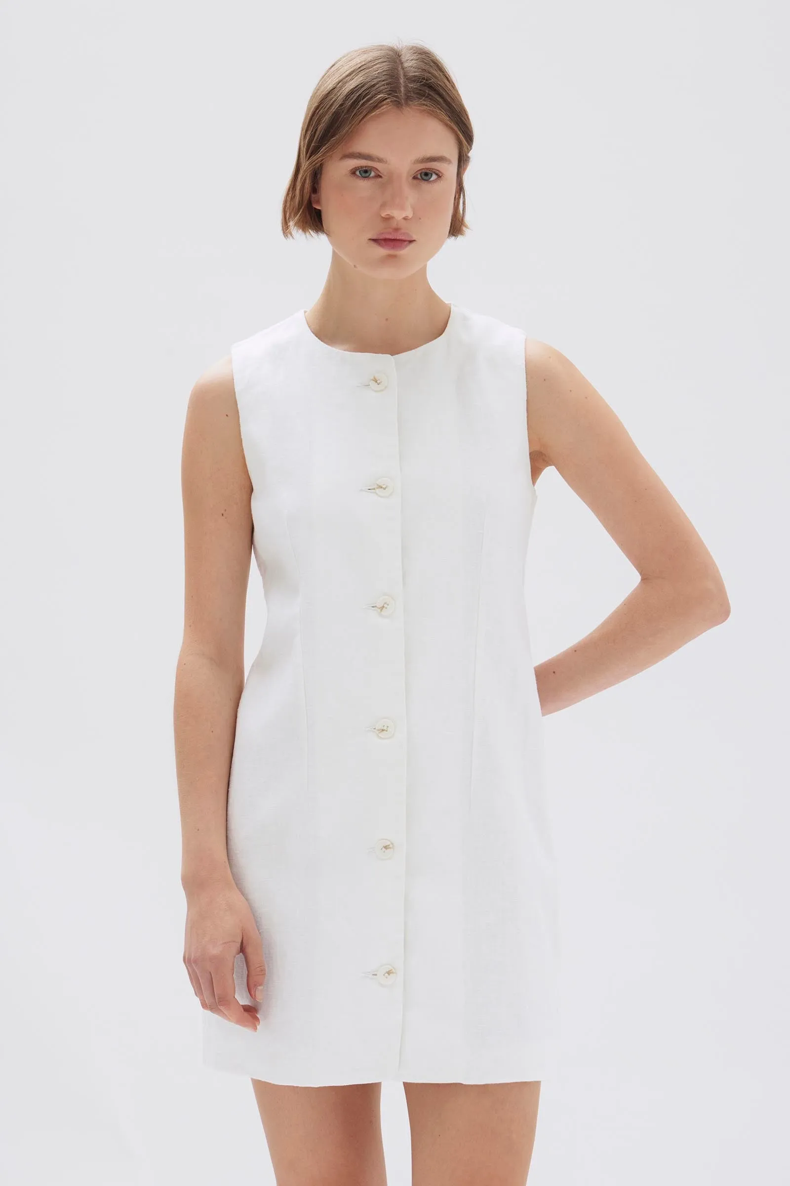 Coralie Linen Mini Dress