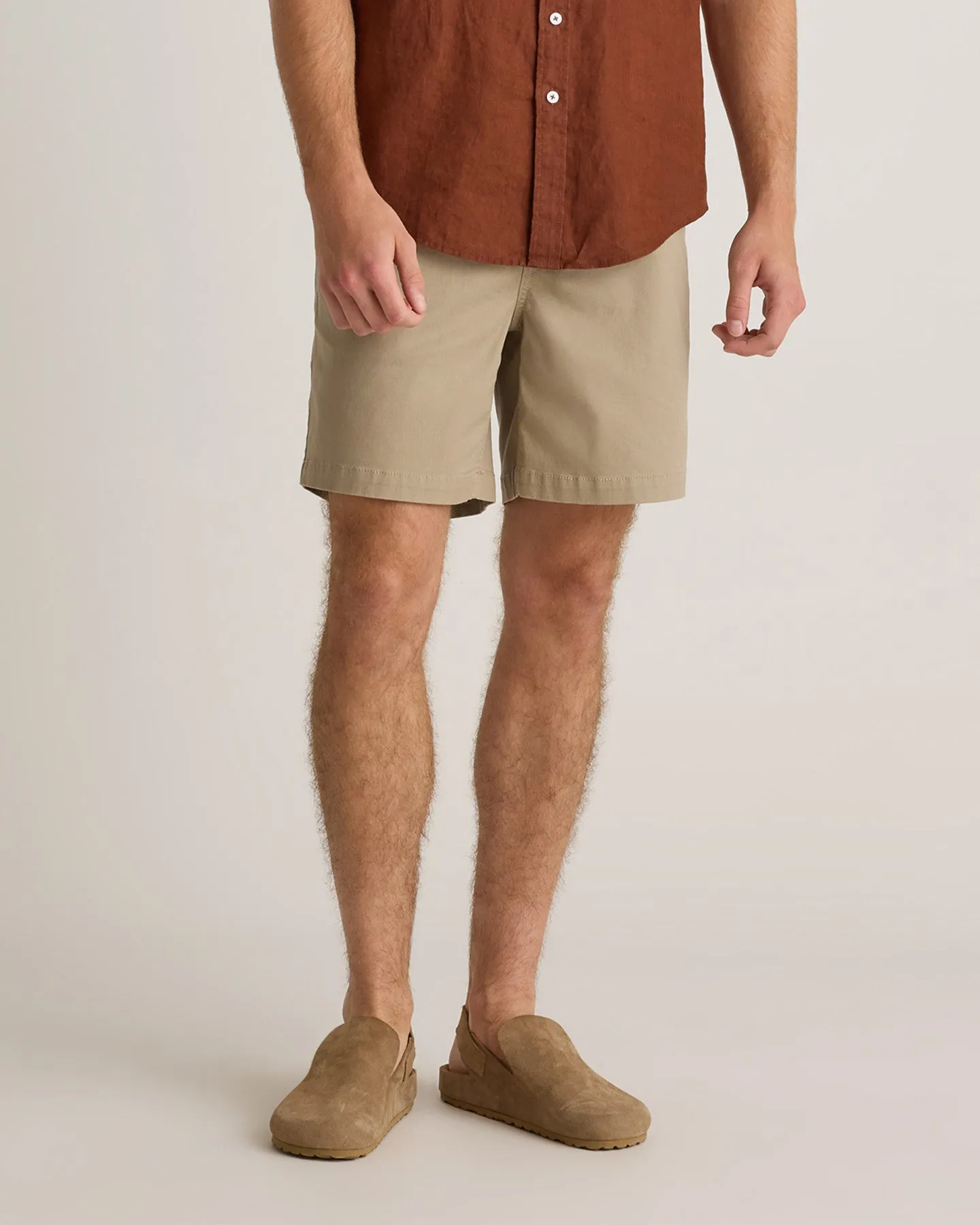 Cotton Chino Drawstring Shorts