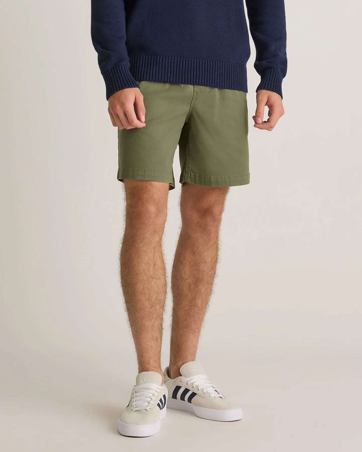 Cotton Chino Drawstring Shorts