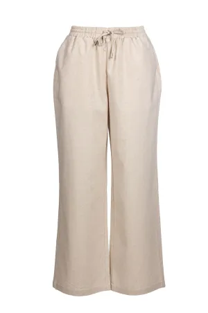 Cotton Linen Blend Pants | NATURAL MARL | 6783A1