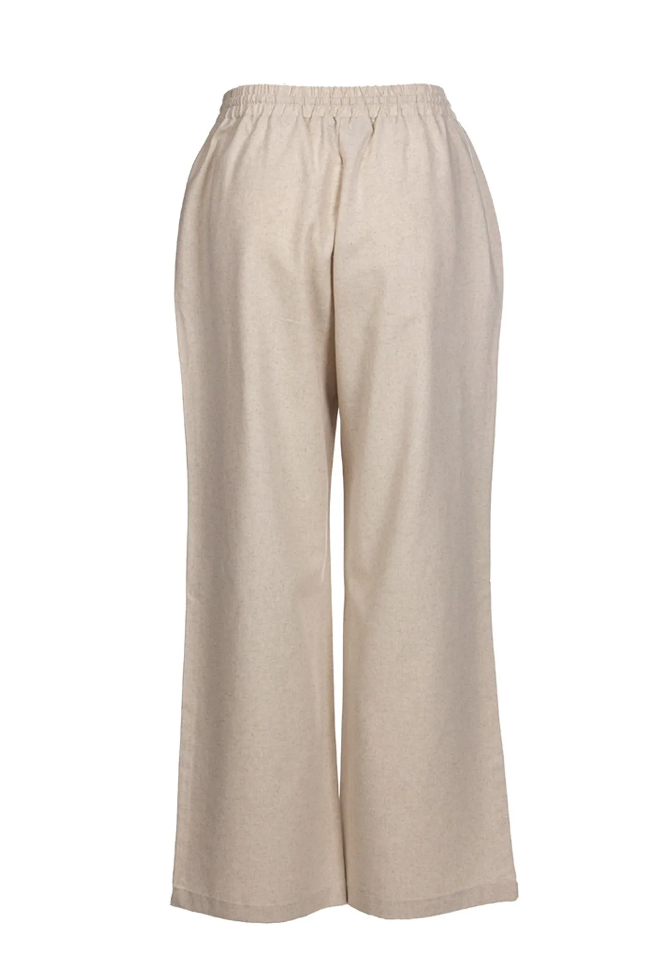 Cotton Linen Blend Pants | NATURAL MARL | 6783A1