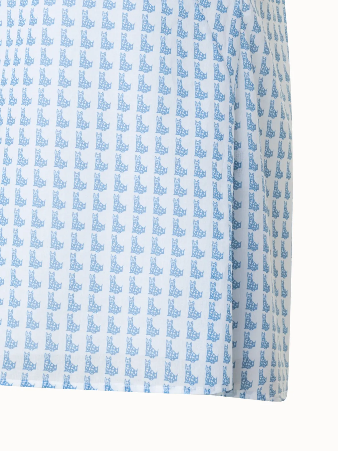 Cotton Voile Tunic Blouse with Emma Print
