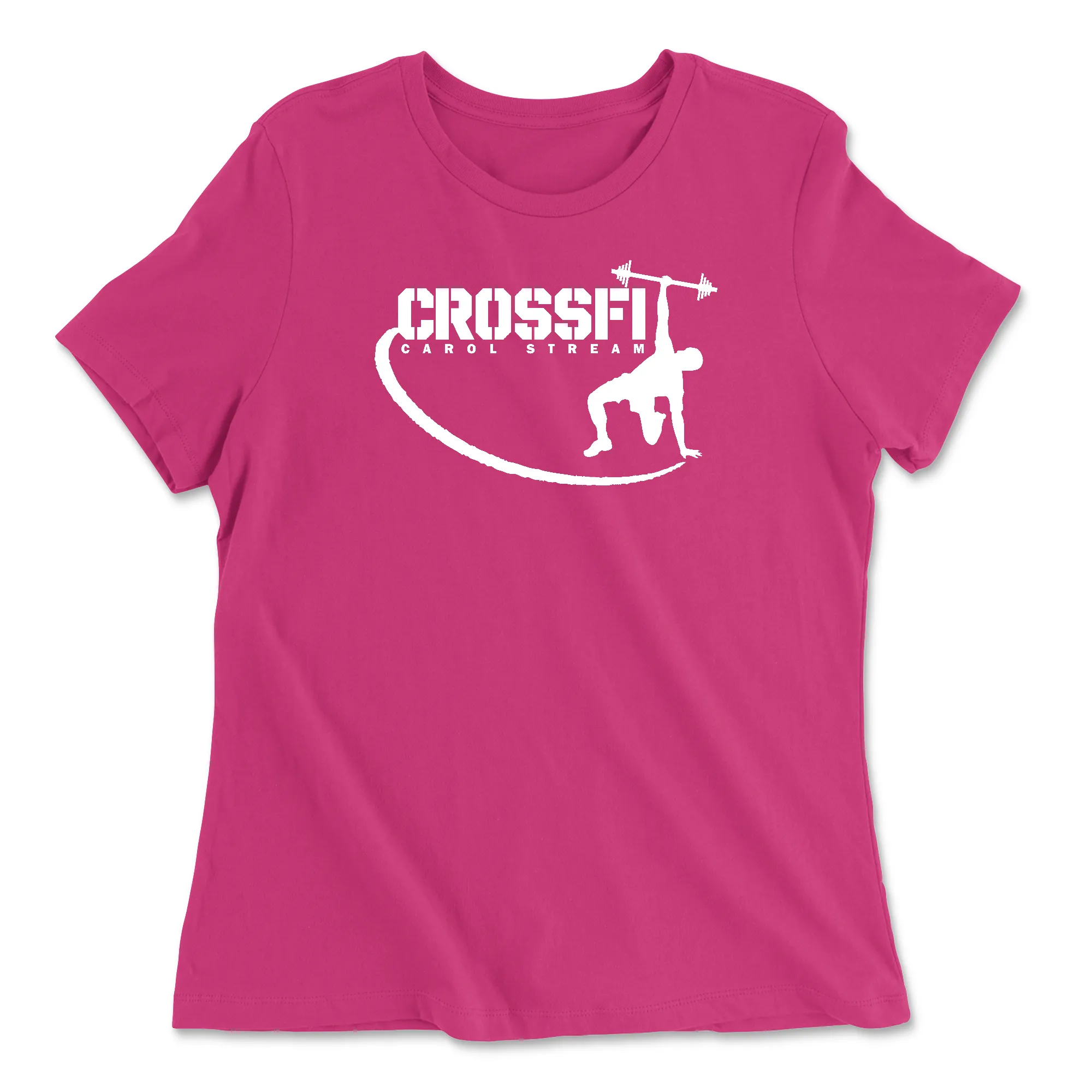 CrossFit Carol Stream Standard White Womens - Relaxed Jersey T-Shirt