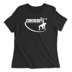 CrossFit Carol Stream White Womens - Relaxed Jersey T-Shirt