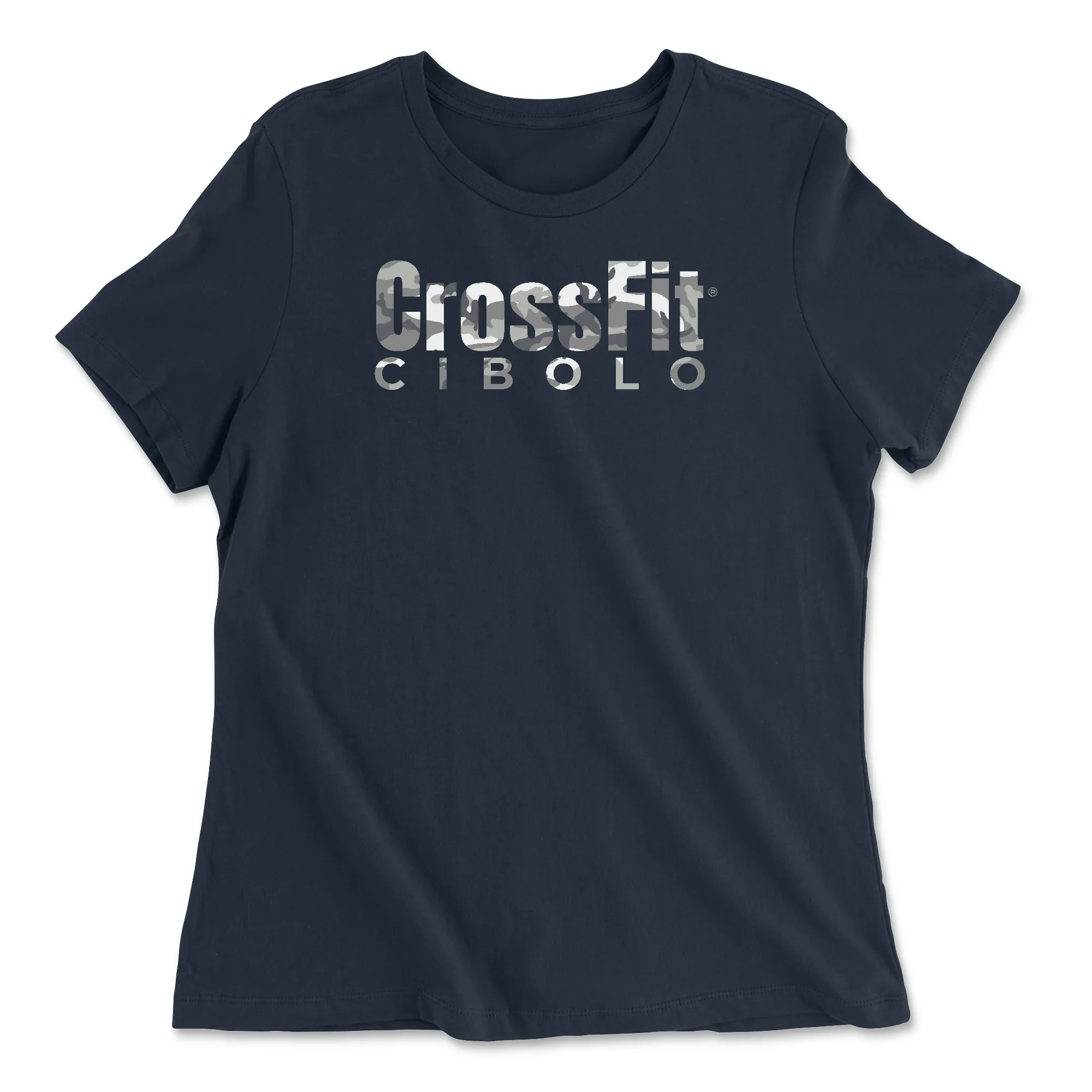 CrossFit Cibolo - Camo 3 Womens Relaxed Jersey T-Shirt