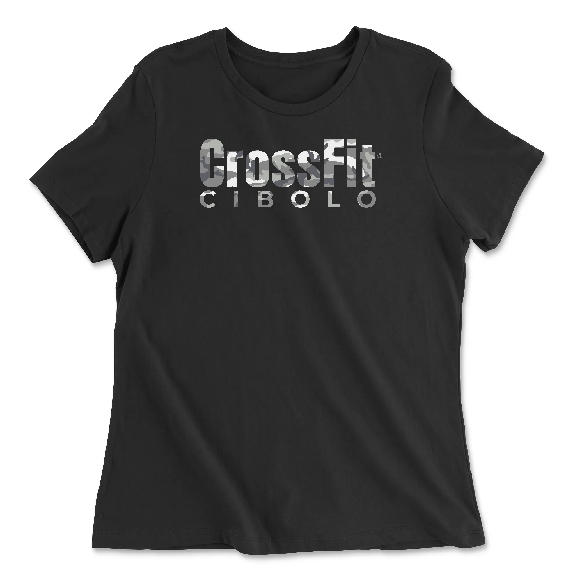 CrossFit Cibolo - Camo 3 Womens Relaxed Jersey T-Shirt