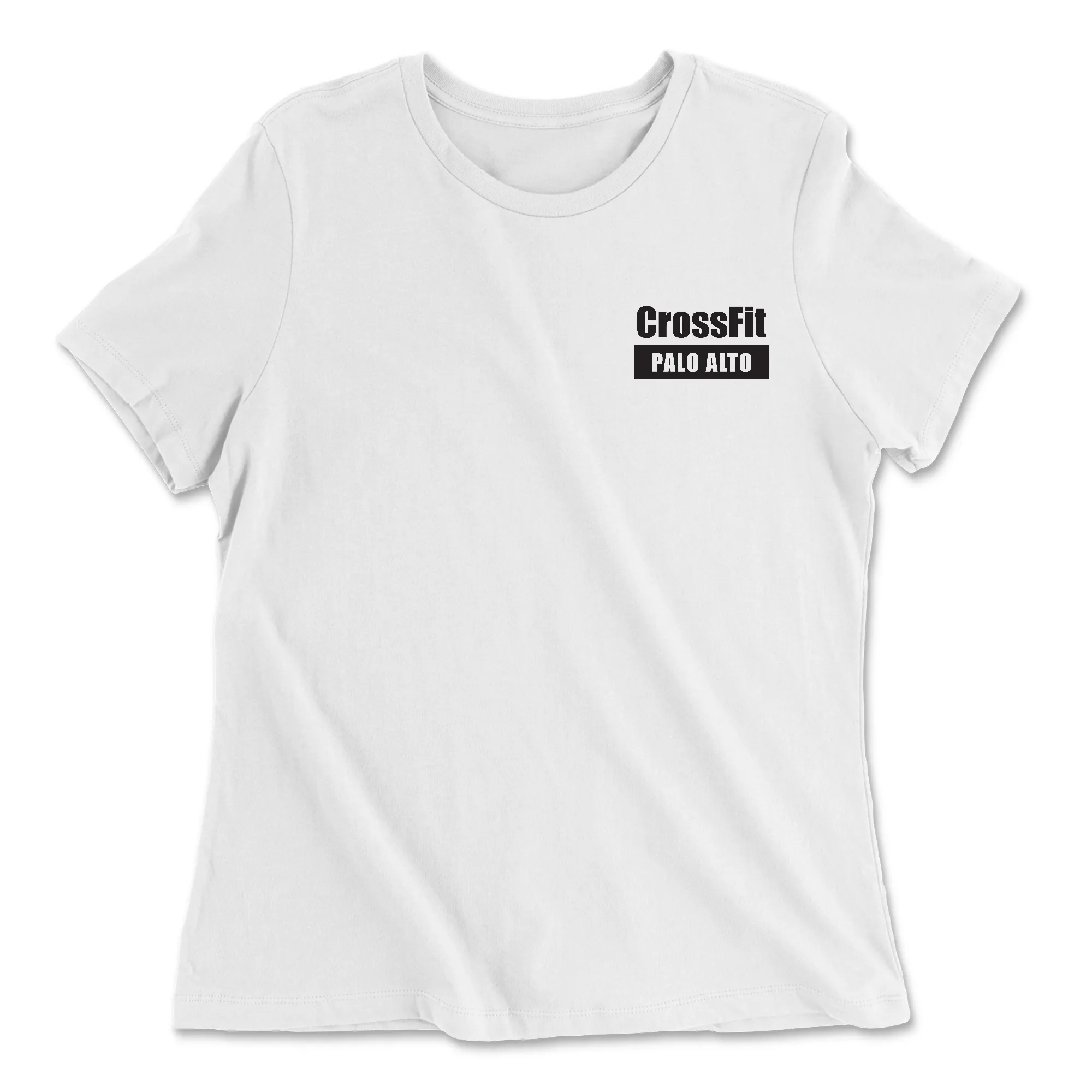 CrossFit Palo Alto Low Squats Womens - Relaxed Jersey T-Shirt