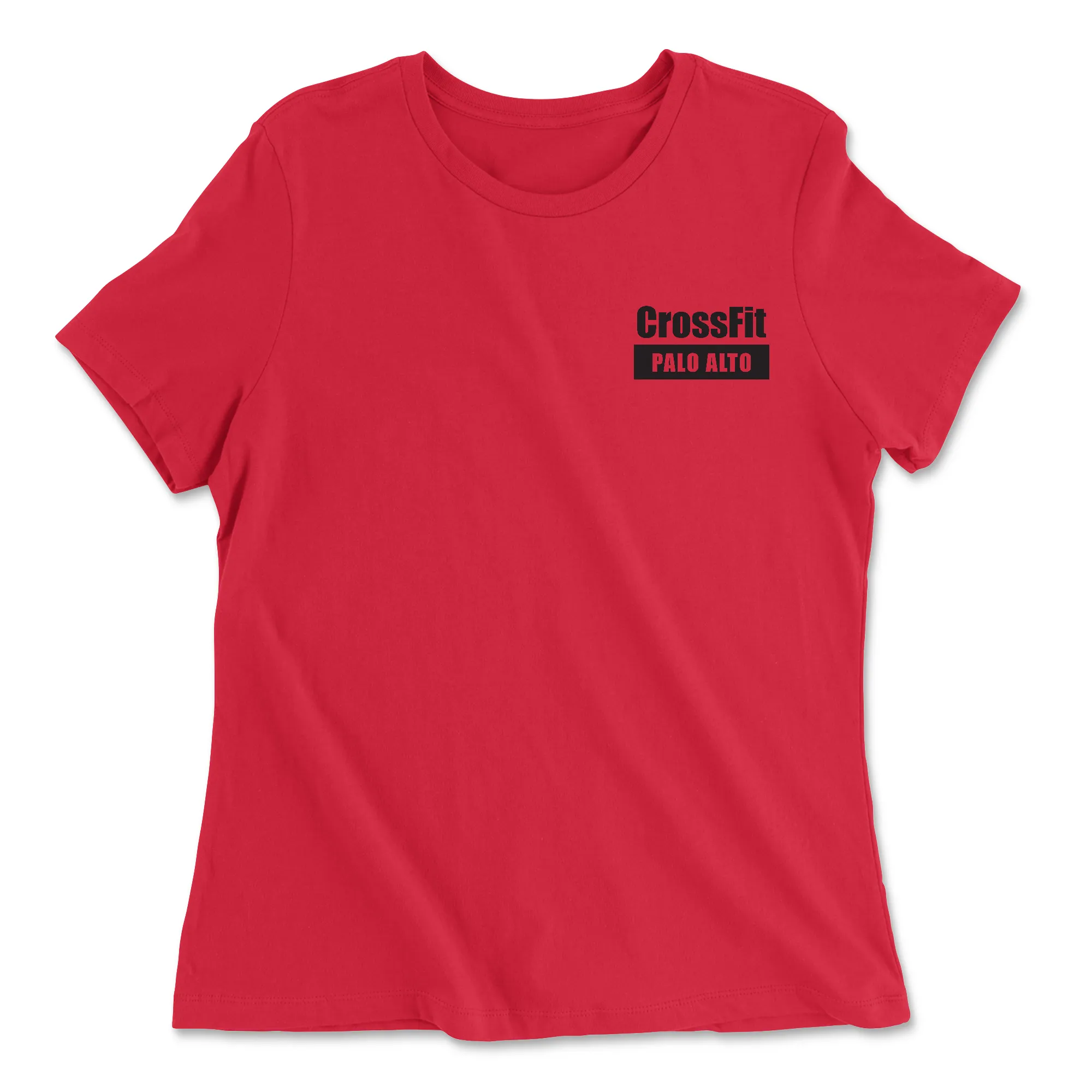 CrossFit Palo Alto Low Squats Womens - Relaxed Jersey T-Shirt