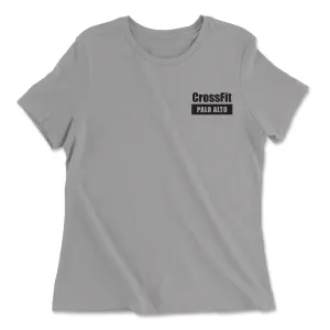 CrossFit Palo Alto Low Squats Womens - Relaxed Jersey T-Shirt