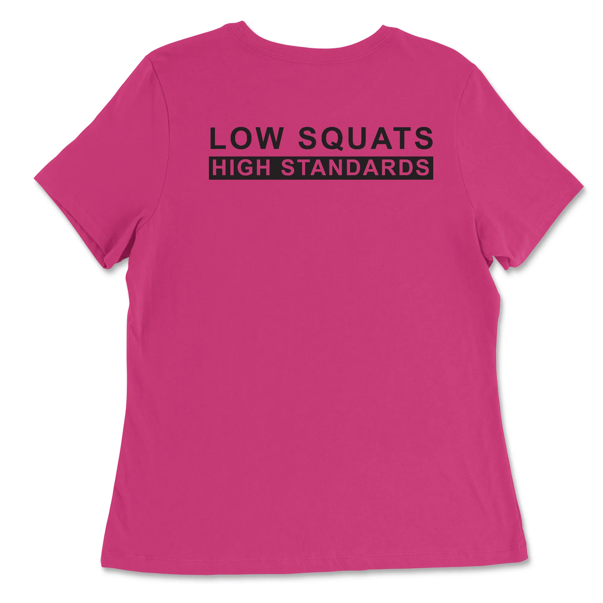CrossFit Palo Alto Low Squats Womens - Relaxed Jersey T-Shirt