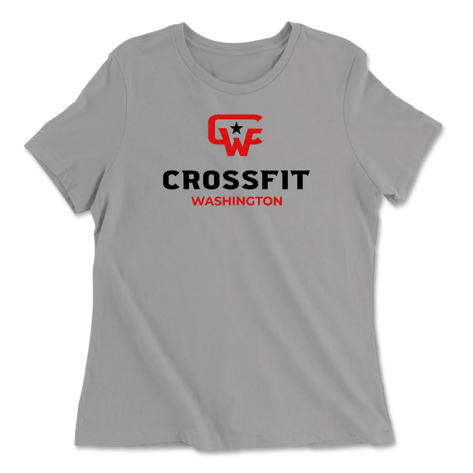 CrossFit Washington Standard (Red) Womens - Relaxed Jersey T-Shirt