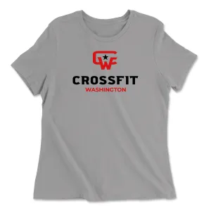 CrossFit Washington Standard (Red) Womens - Relaxed Jersey T-Shirt