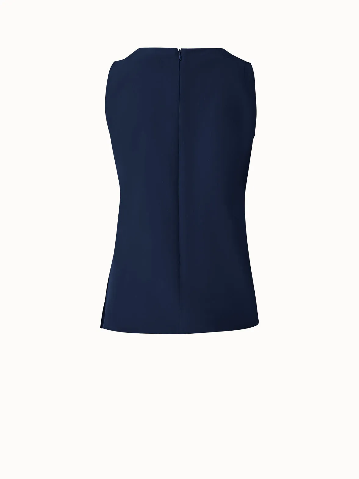 Crpe de Chine Blouse with Square Neck