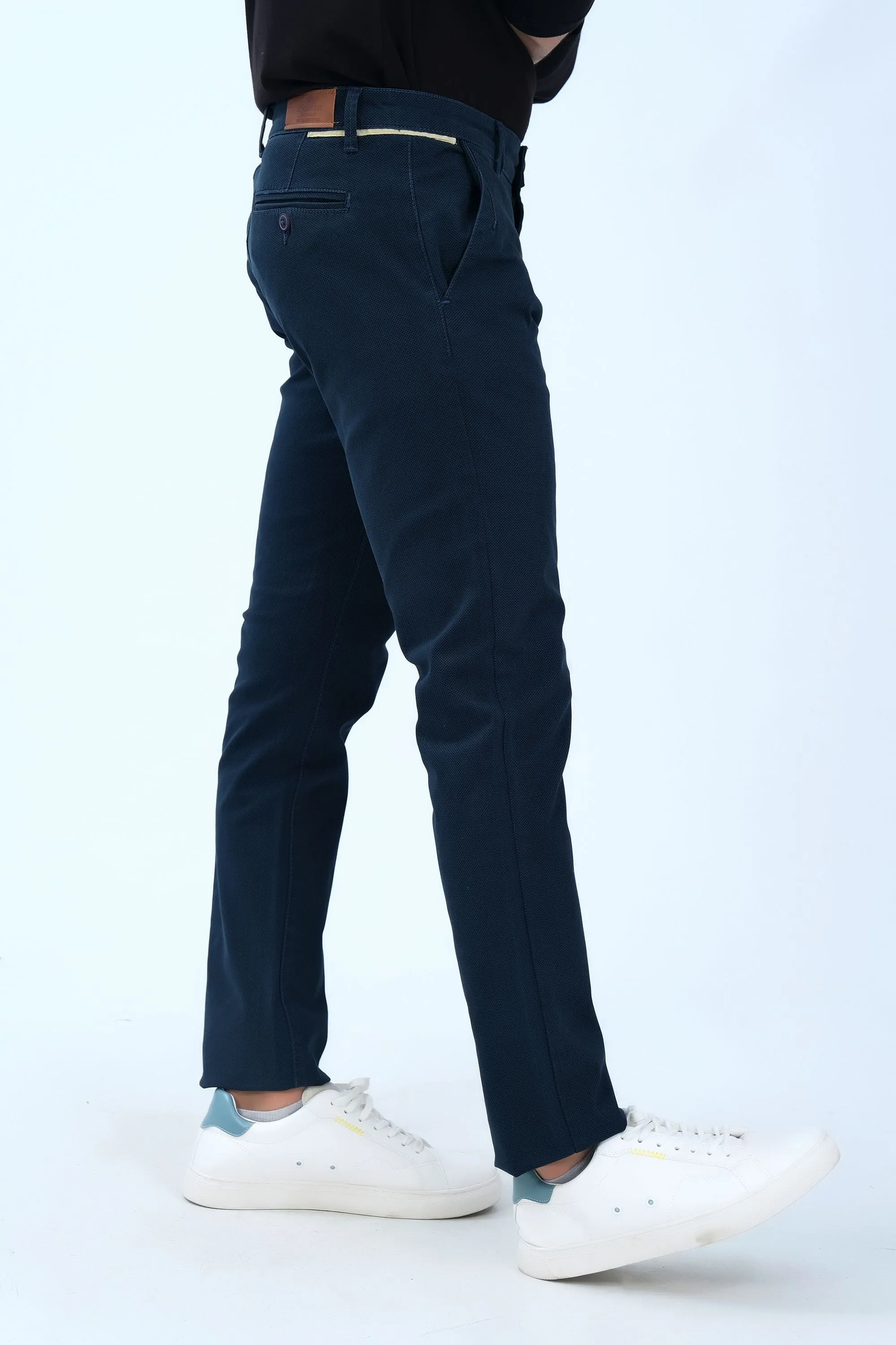 Dark Blue Smart Fit Fashion Pants