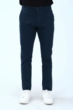 Dark Blue Smart Fit Fashion Pants