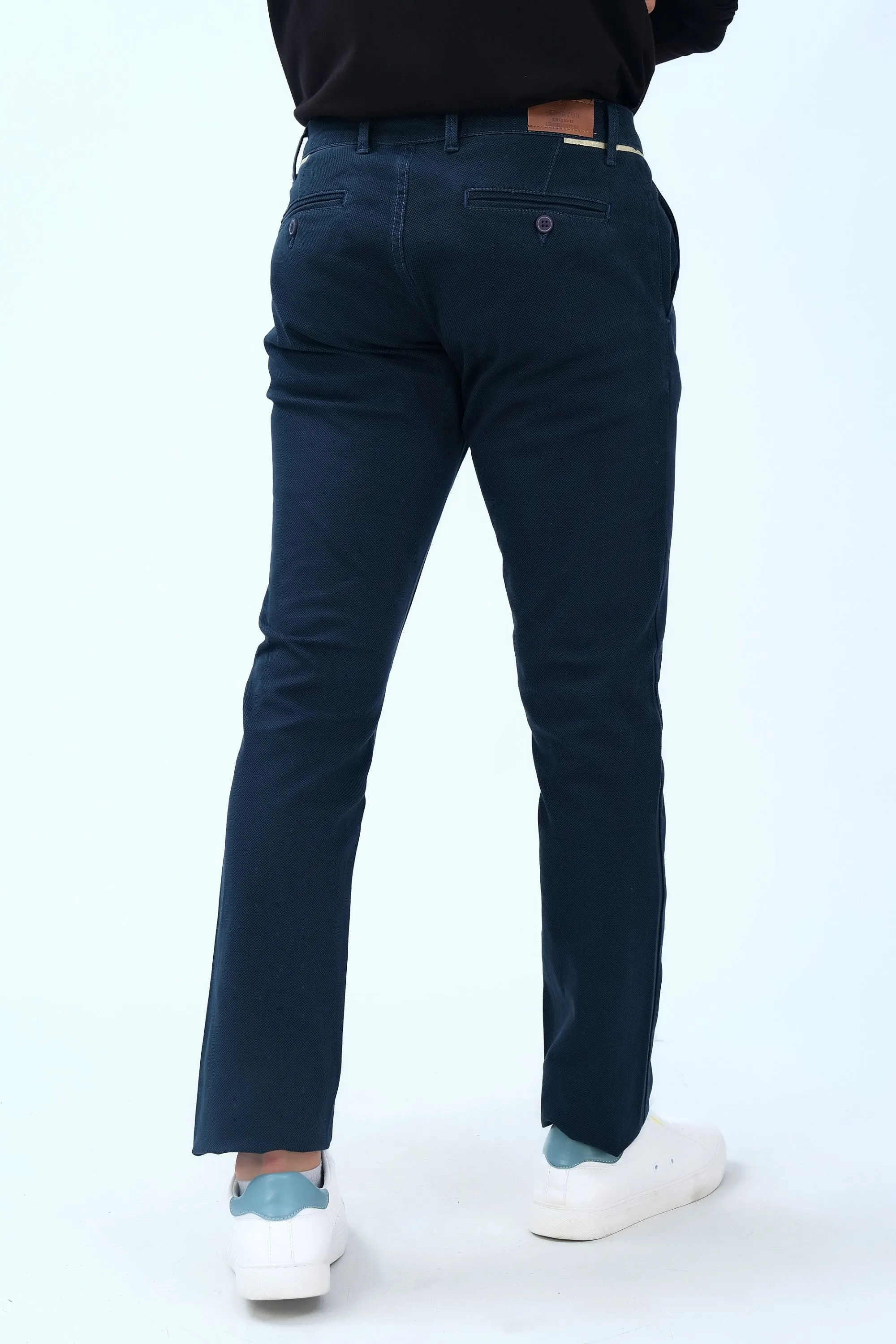 Dark Blue Smart Fit Fashion Pants