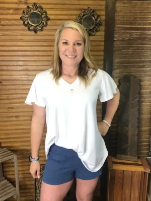 Denim Blue Pocket Shorts