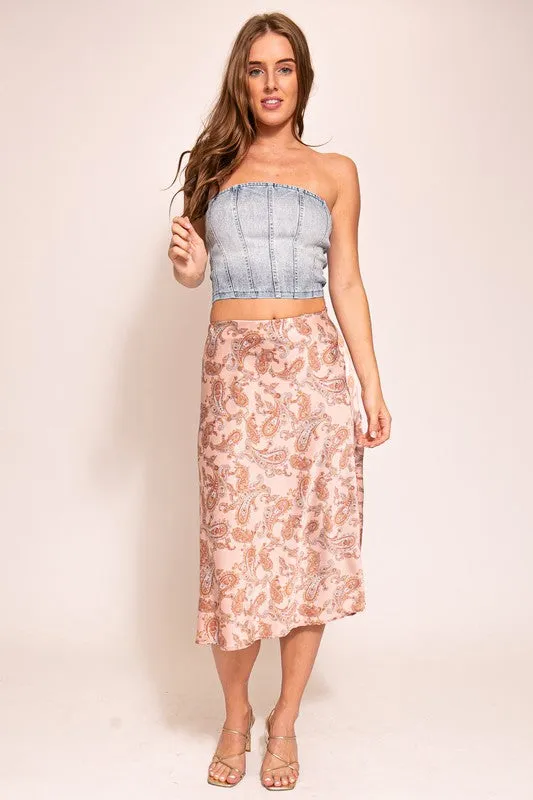Denim Corset Top