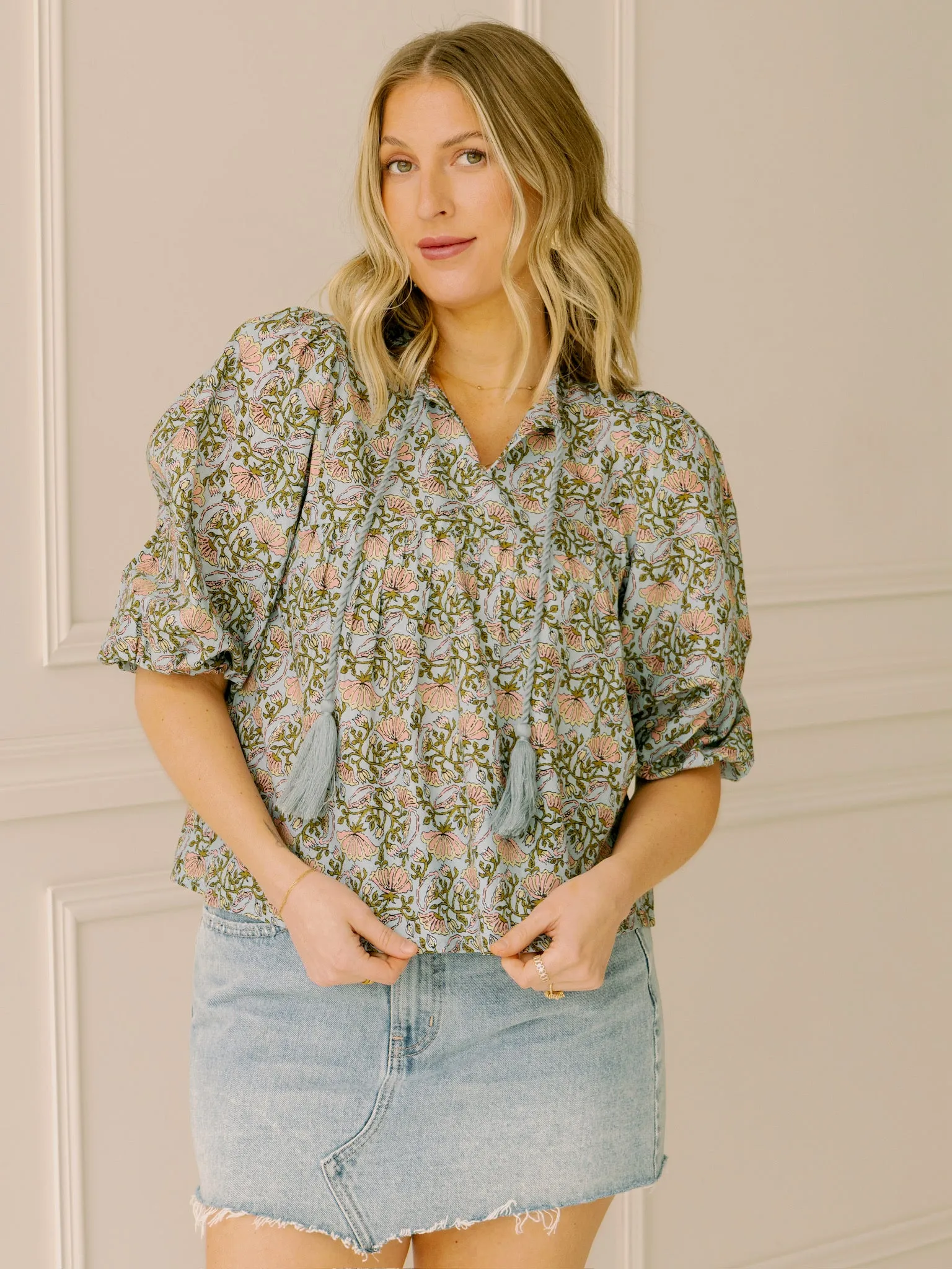 dRA Ophelia Top in Floral Block