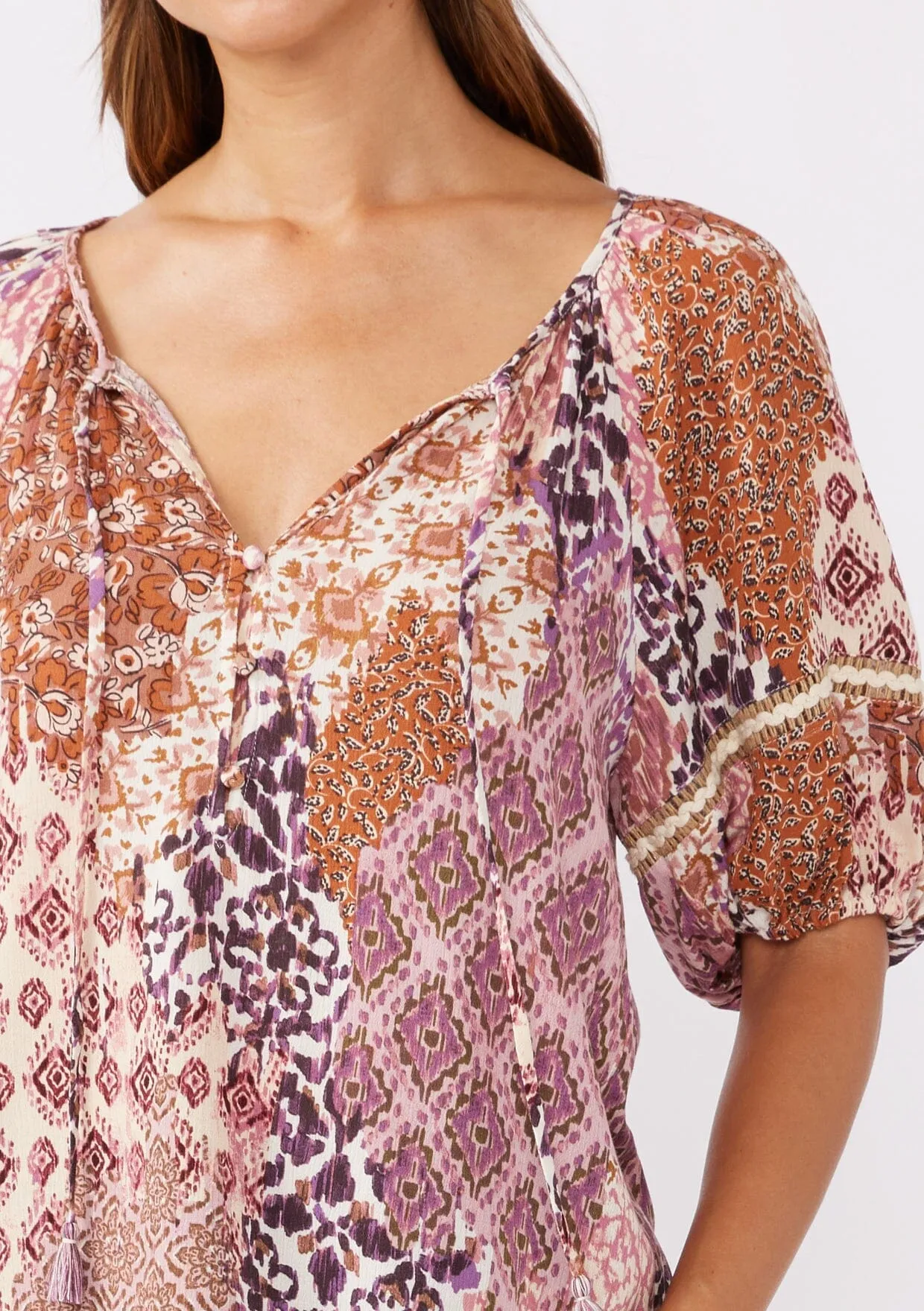Dreamscape Puff Sleeve Blouse