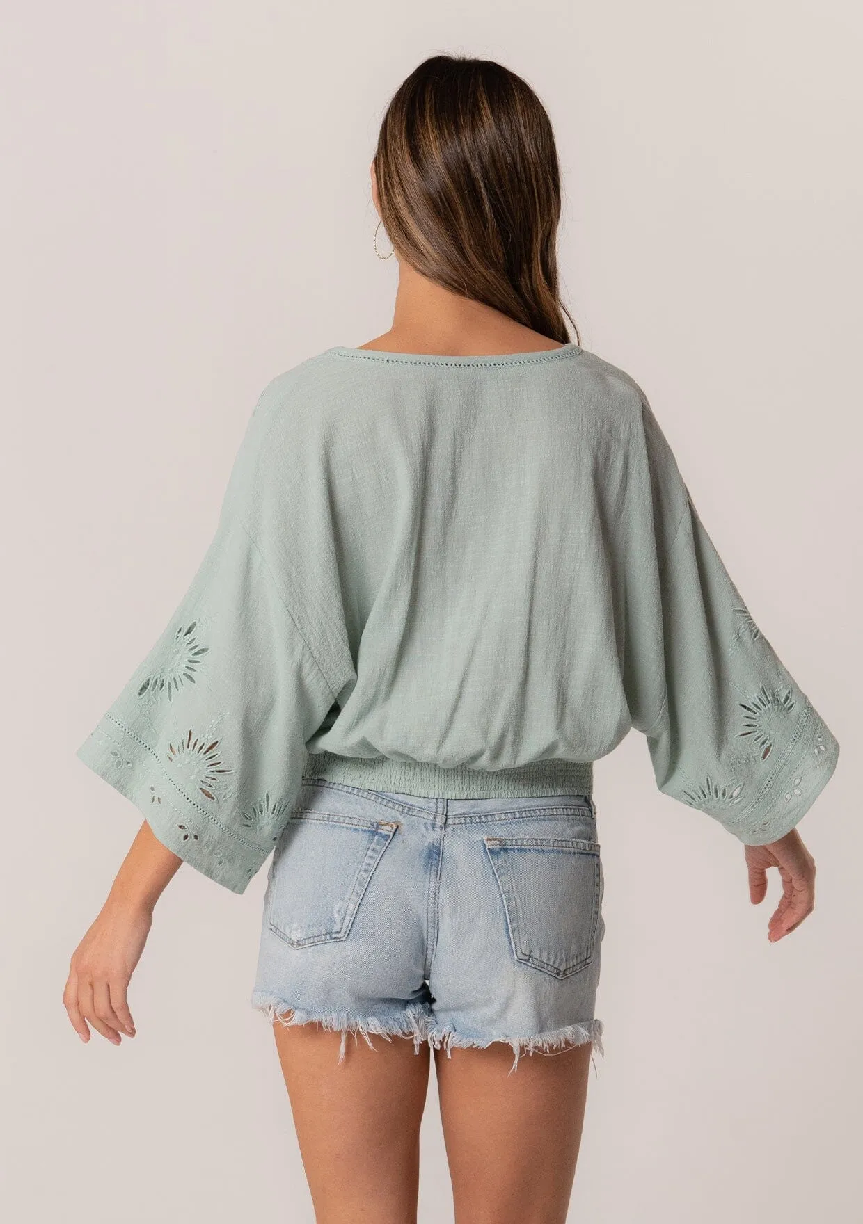 Elijah Eyelet Top