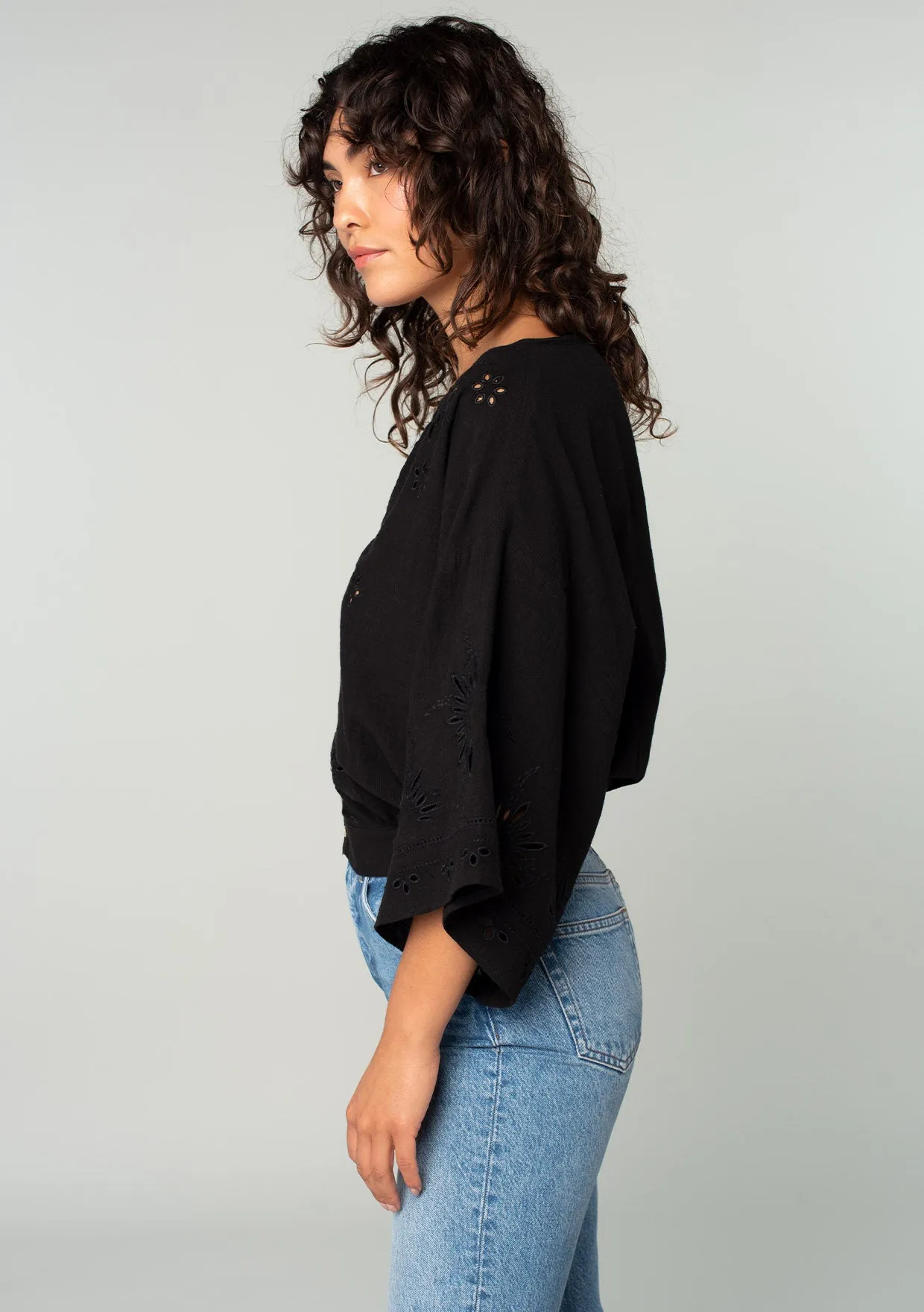Elijah Eyelet Top