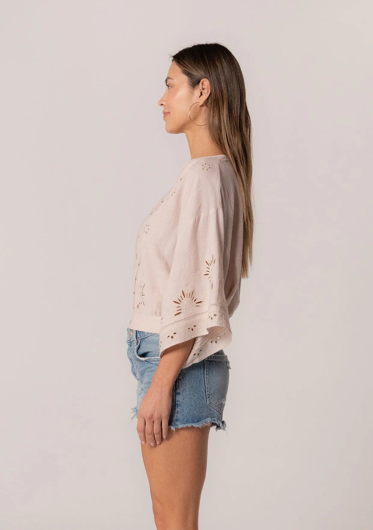 Elijah Eyelet Top