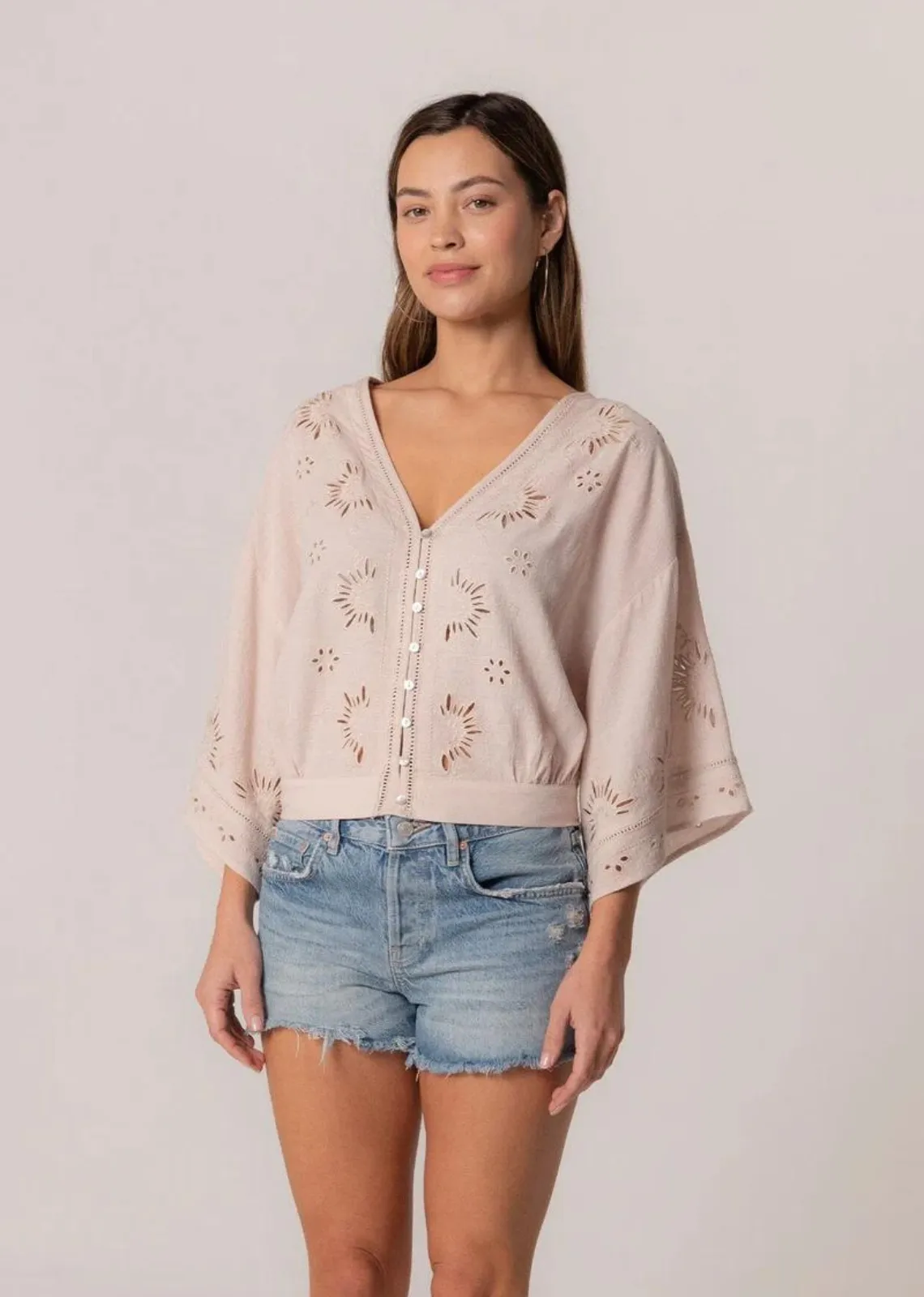 Elijah Eyelet Top
