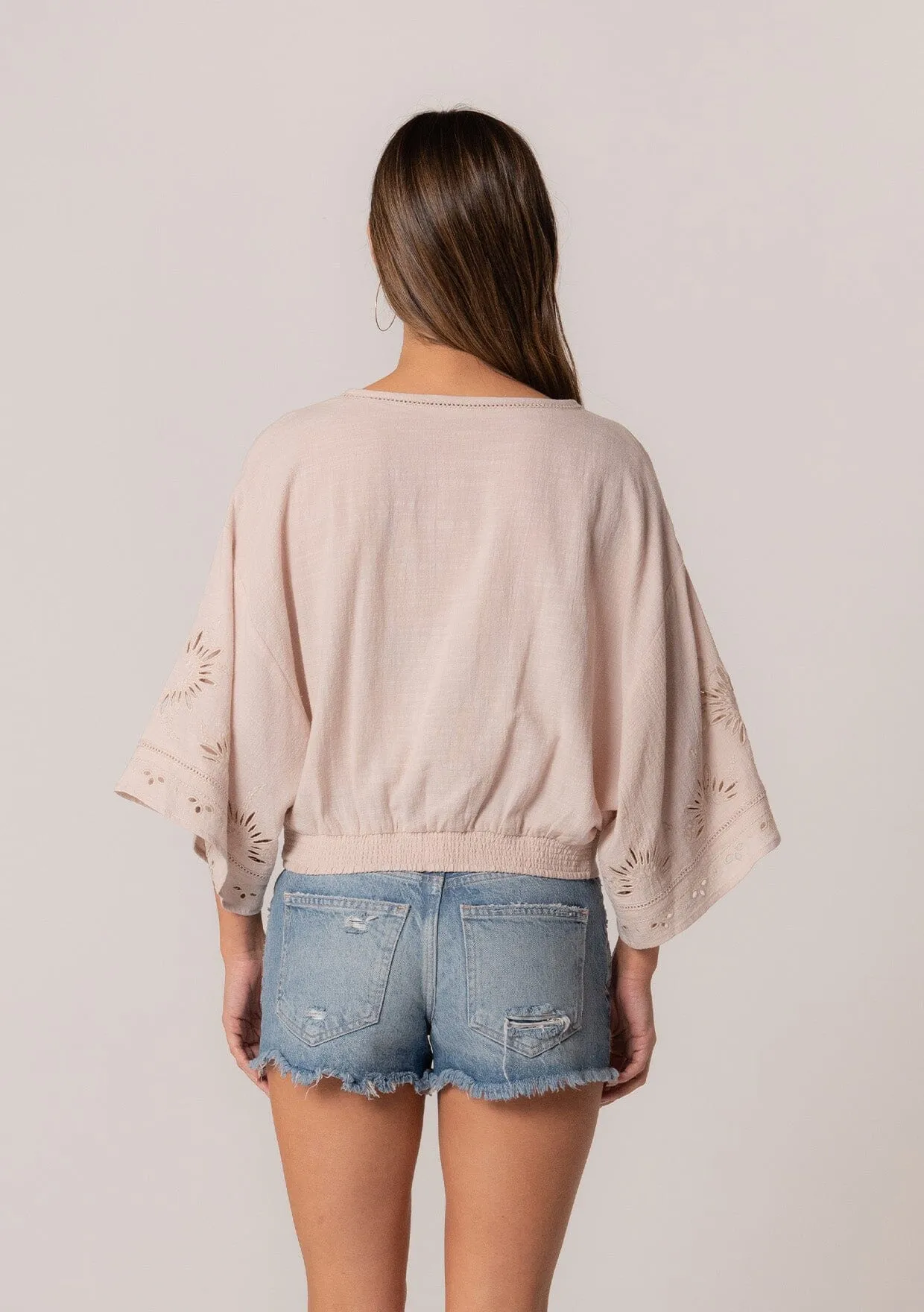 Elijah Eyelet Top