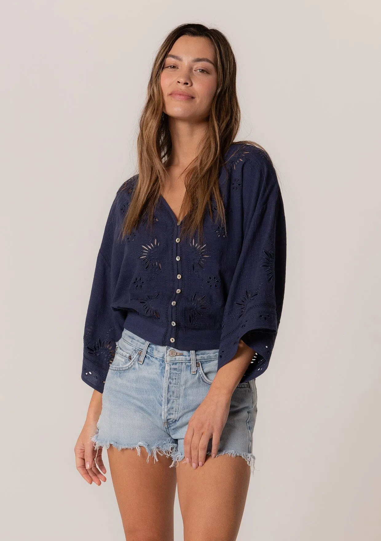 Elijah Eyelet Top