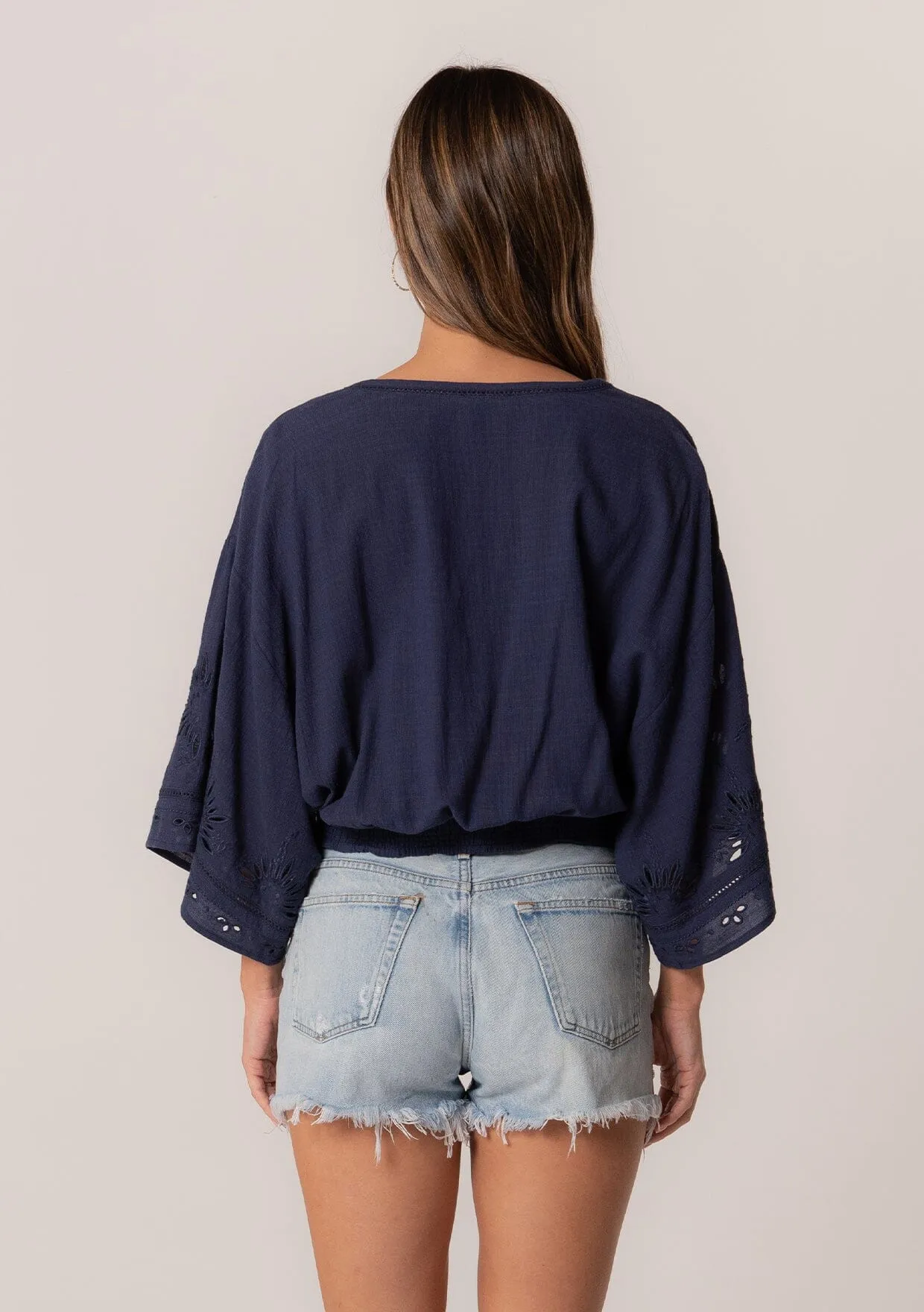 Elijah Eyelet Top