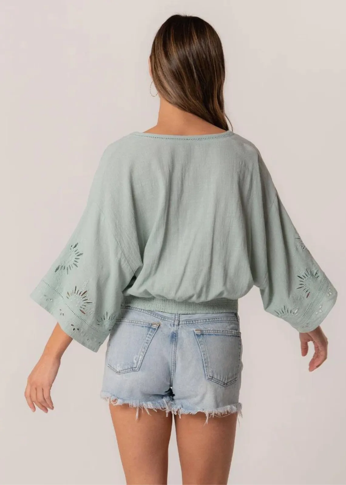 Elijah Eyelet Top