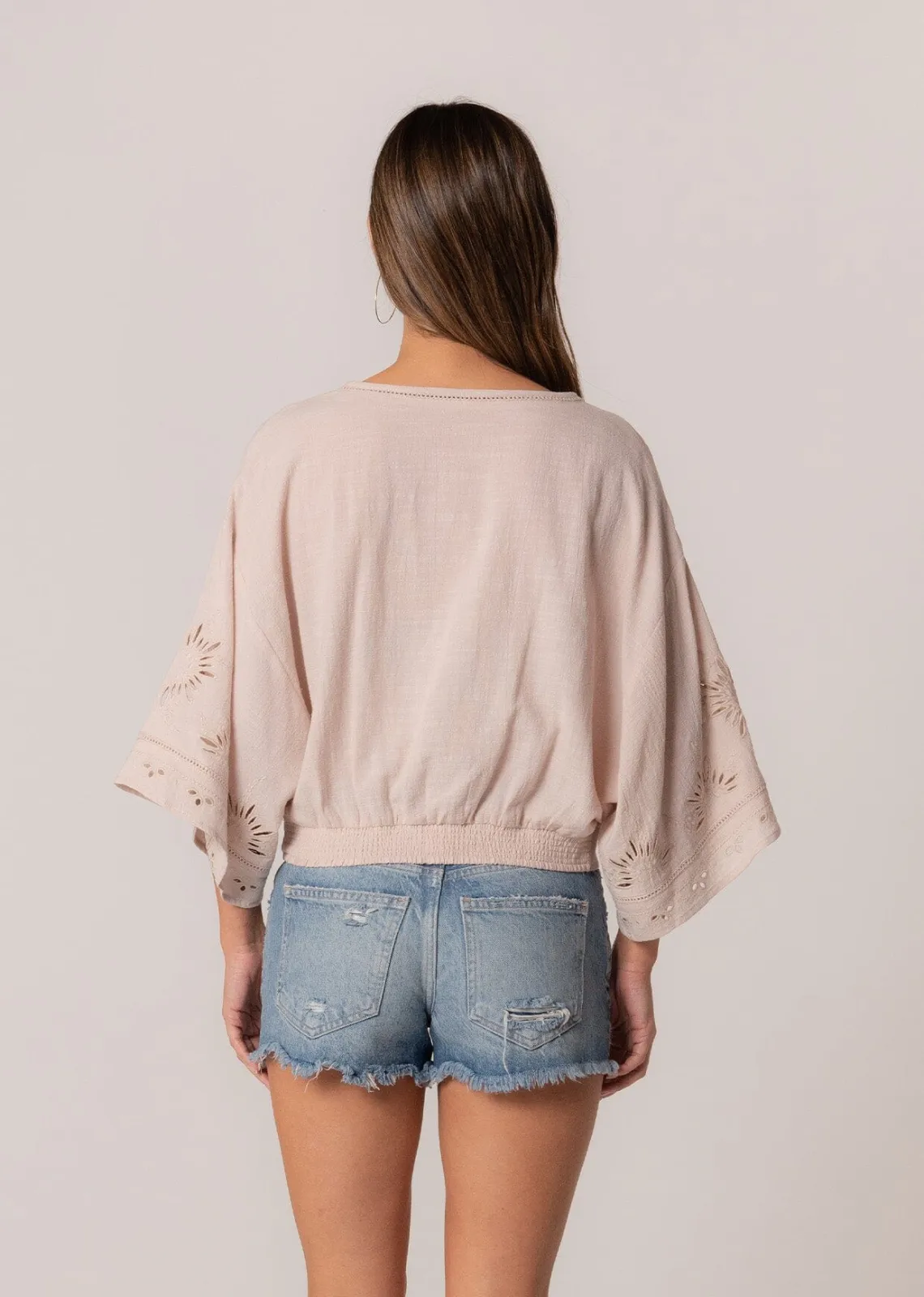 Elijah Eyelet Top