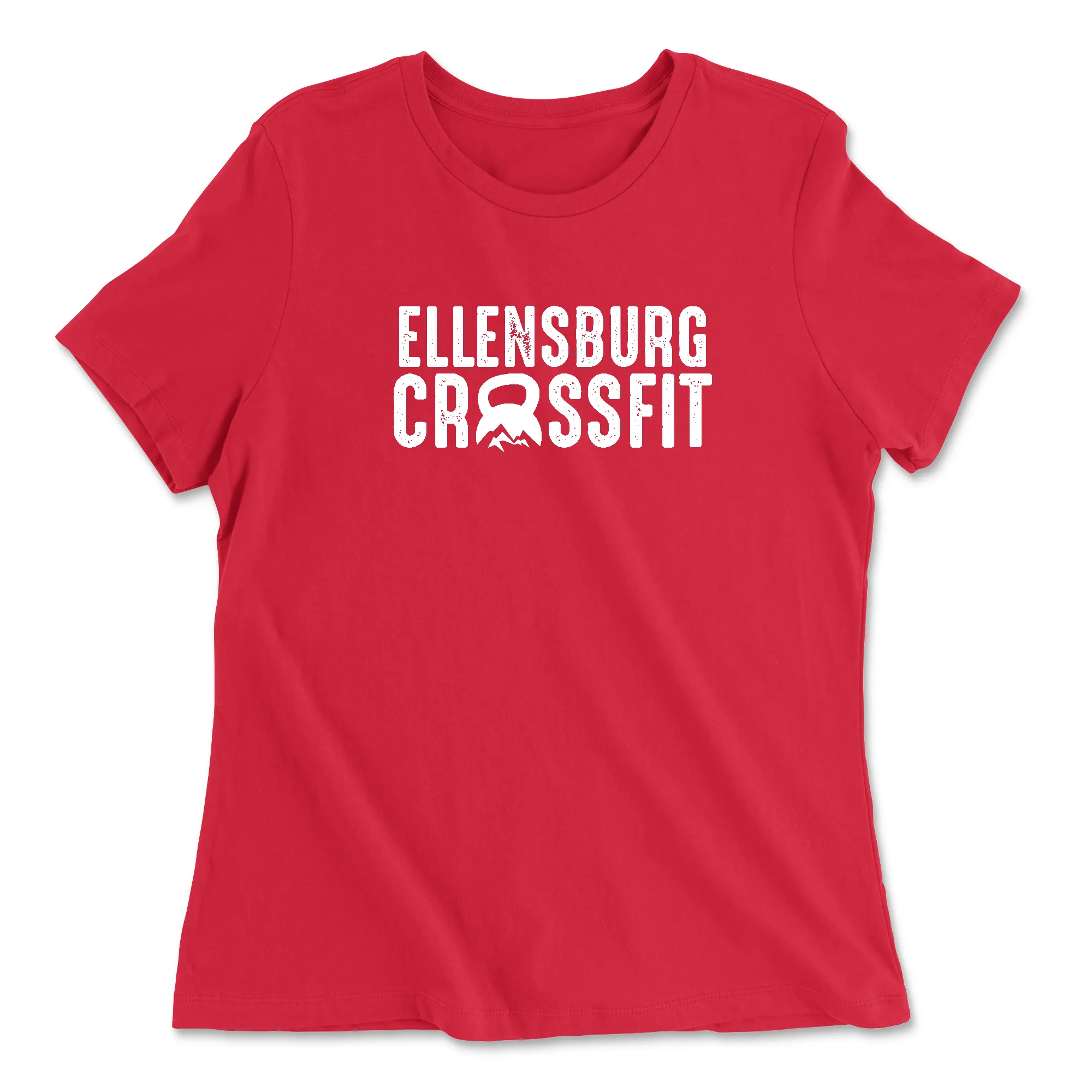 Ellensburg CrossFit Stacked Womens - Relaxed Jersey T-Shirt