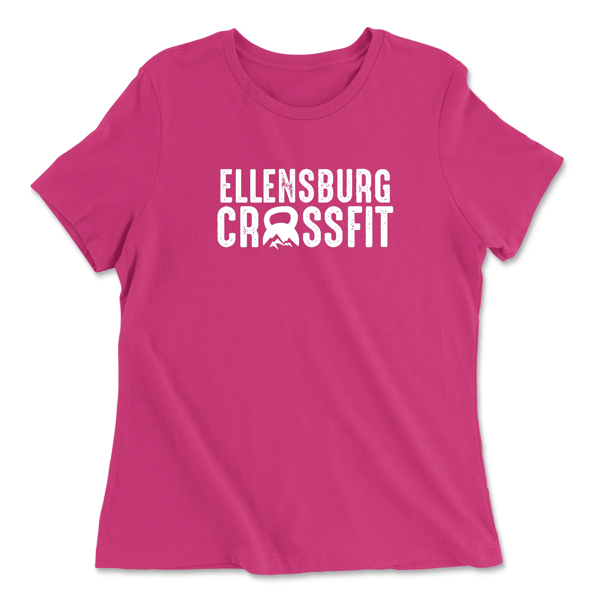 Ellensburg CrossFit Stacked Womens - Relaxed Jersey T-Shirt