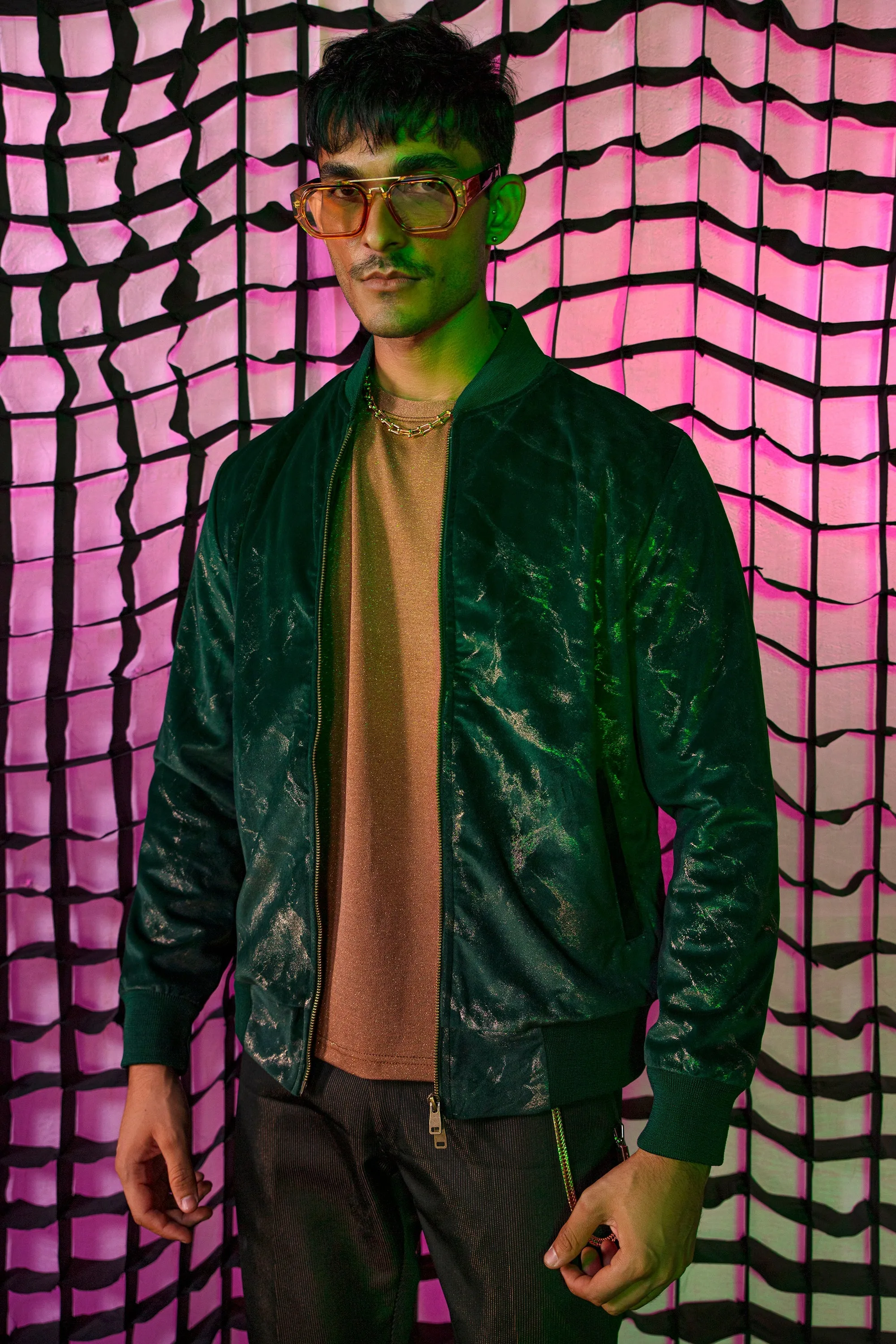 Emerald Copper Ingrain Jacket
