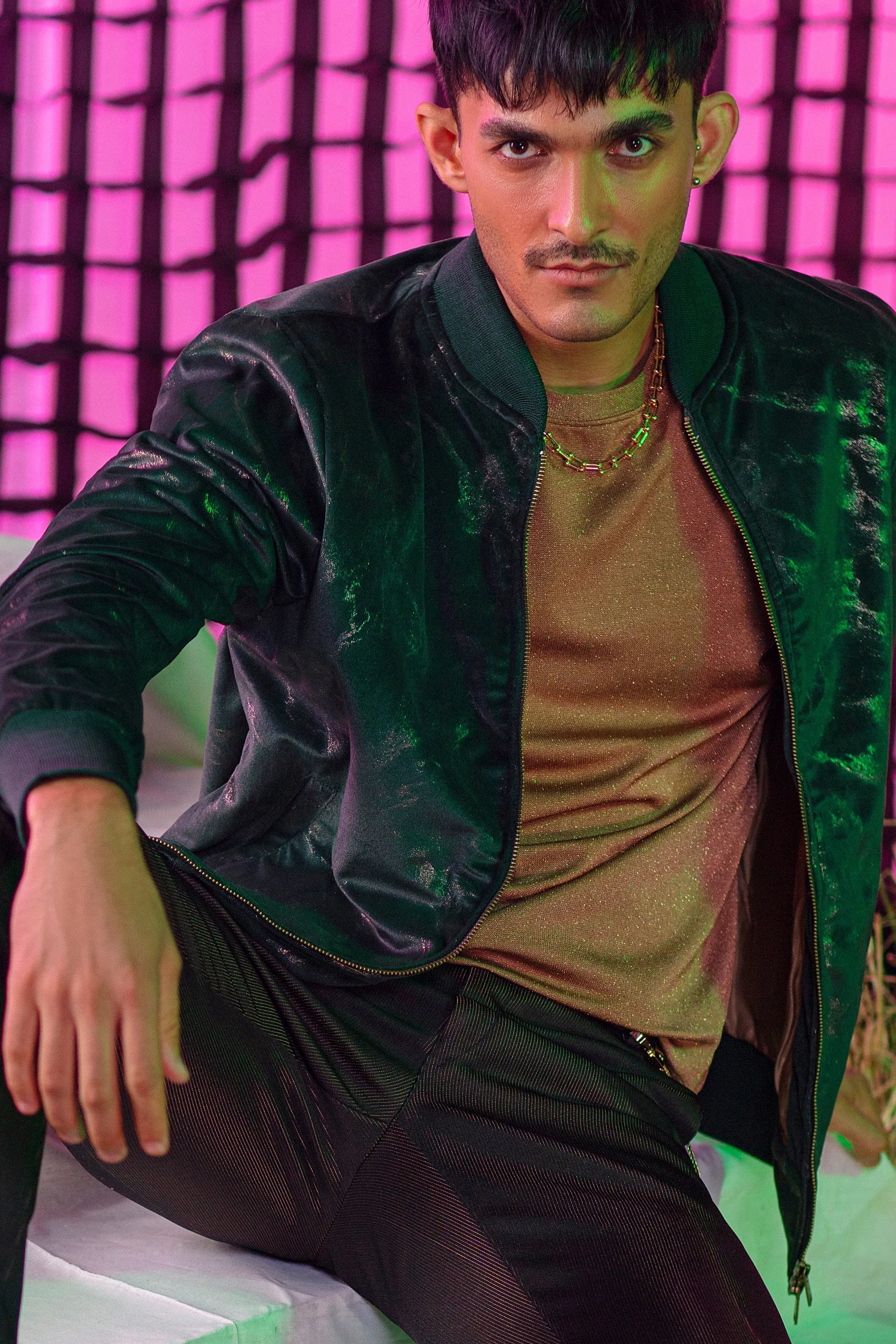 Emerald Copper Ingrain Jacket