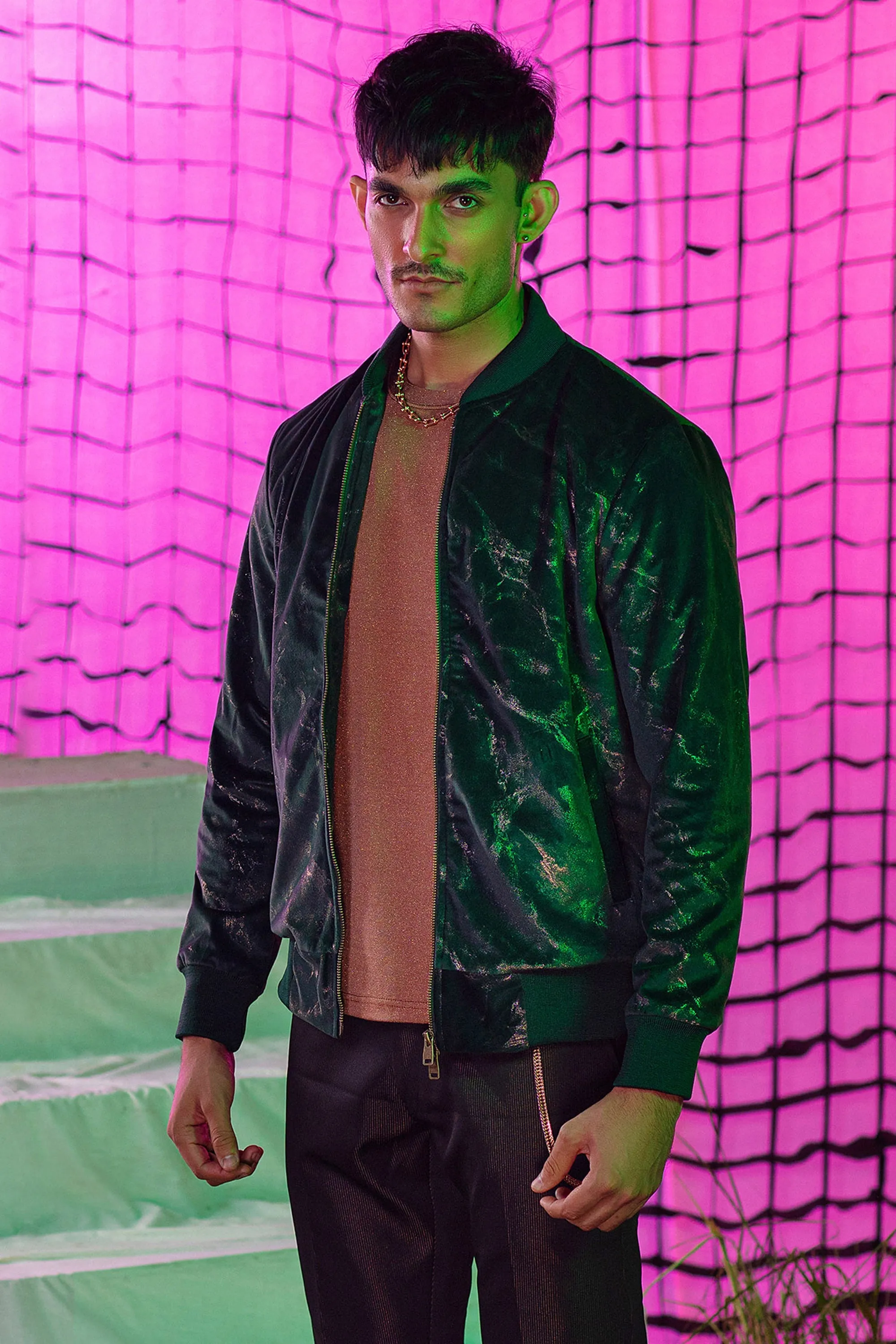 Emerald Copper Ingrain Jacket