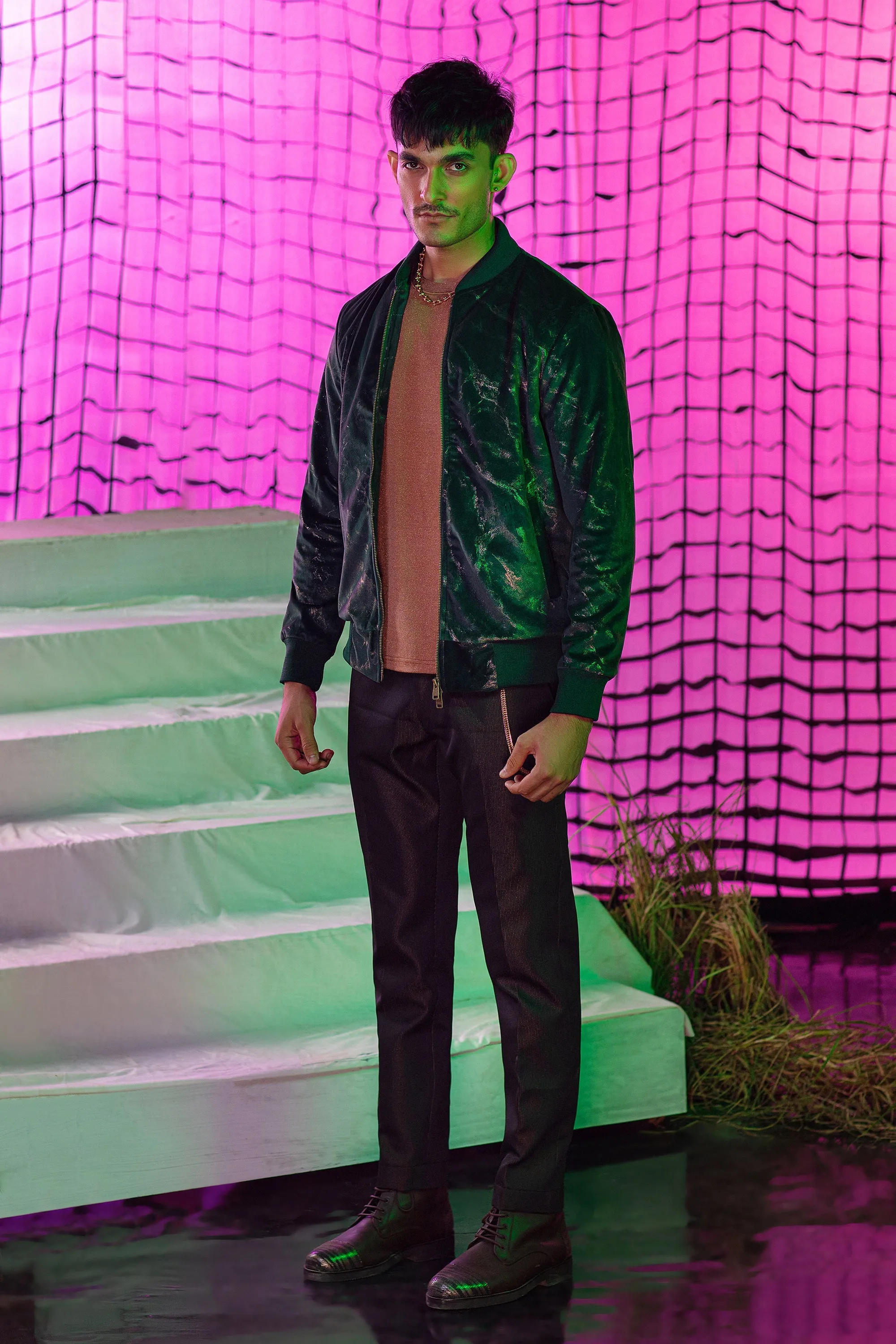 Emerald Copper Ingrain Jacket