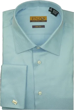 Enzo Mens Modern Fit French Cuff Cotton Dress Shirt - CLEARANCE - FINAL SALE