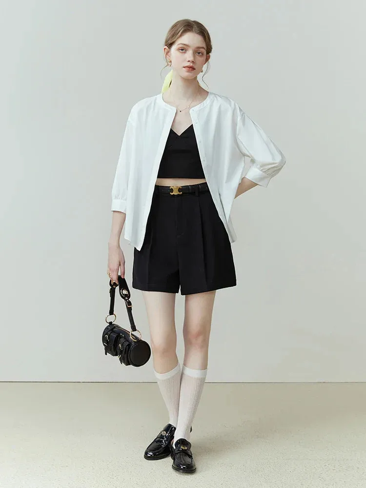Fashion High Waist Women's Office Casual Shorts