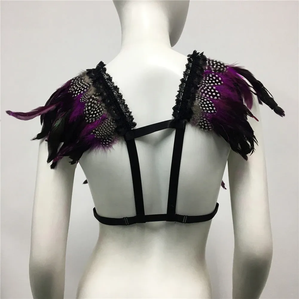 Feather Nightclub Crop Top