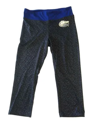 Florida Gators Colosseum Gray Cheetah Print WOMENS Athletic Capri Pants (M)