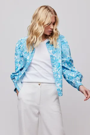 Forever Blouse - Blue Vintage Flower