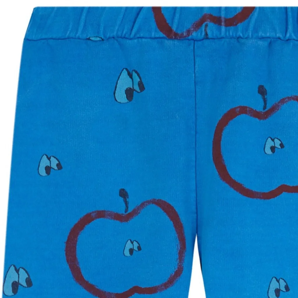 Fresh Dinosaurs Blue Apple Print Cotton Pants