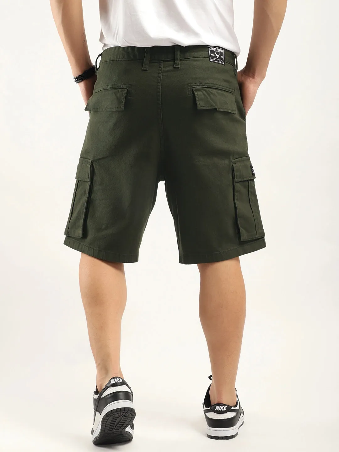 Fusion Green Cotton Shorts